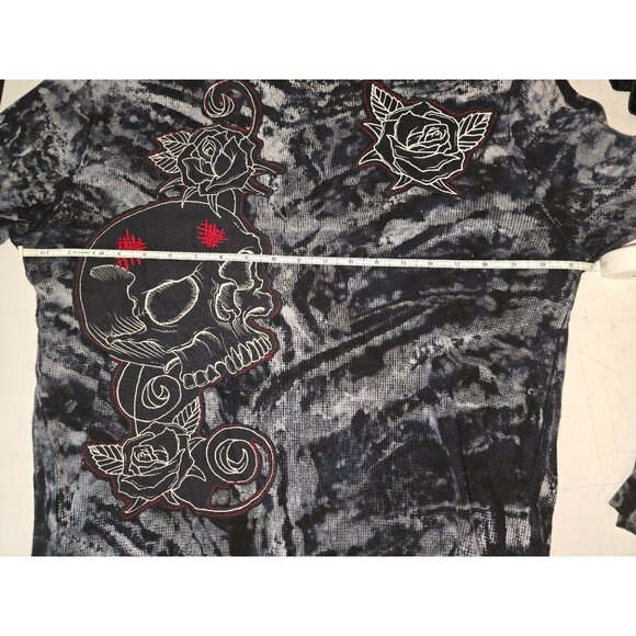 Affliction Signature Series Gill Montie Limited Edition Thermal Y2K Large Skull - Picture 7 of 8